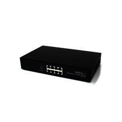 StarTech.com 8 Port 10/100 PSE Industrial Power over Ethernet Switch - All 8 Ports PoE